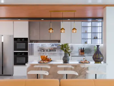Modern kitchen design Free 3D model
