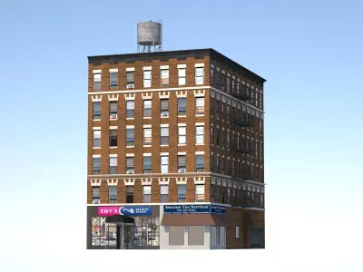 Residential Buildings Pack Low-poly 3D model