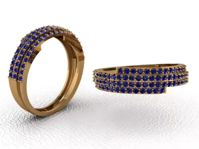 light gram ring-9 3D print model