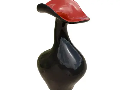 Black Ceramic Vase Free 3D model