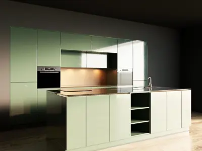 51-Kitchen3 glossy 5 3D model