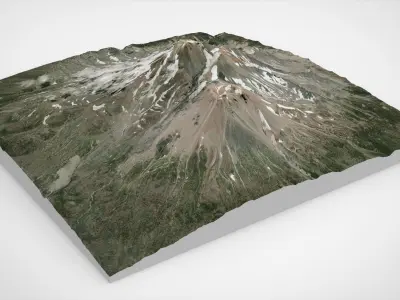 Mount Shasta California United States 3D model