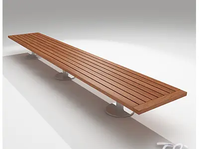 BENCH STEEL BASE 3D model