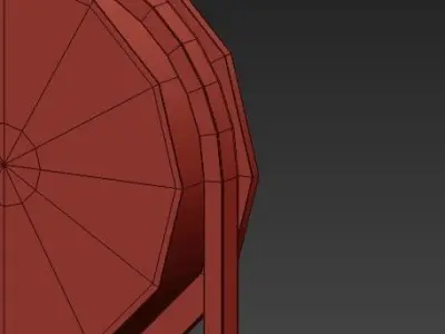 Untitled bookmark with dot in middle 3D model