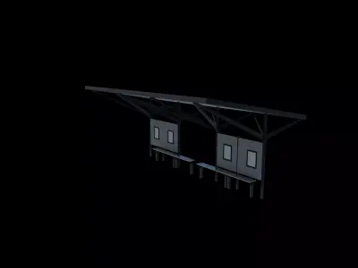 Bus Stop 02 3D model