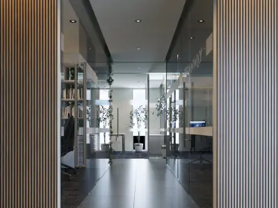 Modern Office Space 3D model