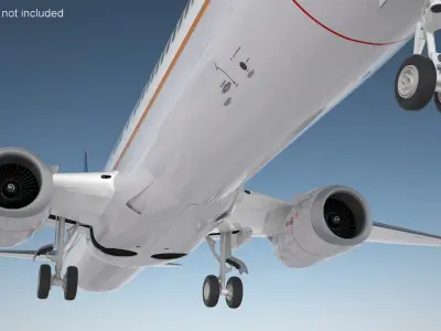  United Airlines Boeing 737-900 with Interior 