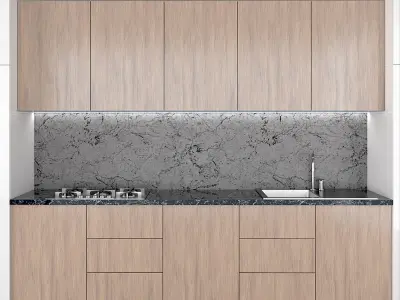 modern kitchen vol1 3D model