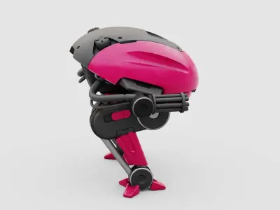 MILITARY BOT B-6000  RIGGED 3D model