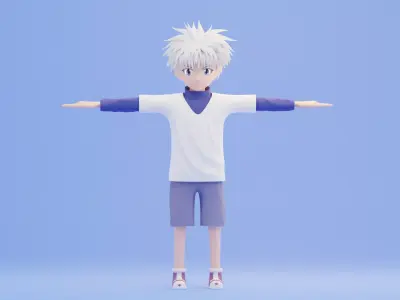 Killua Zoldyck  from Hunter X Hunter Concept 3D model