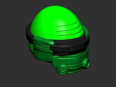 helmet high poly sculpt 3d printable ver 7 3D model 3D model