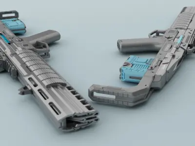 BRICK shotgun 3D model