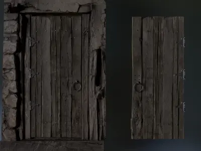 Door 05 Low-poly 3D model