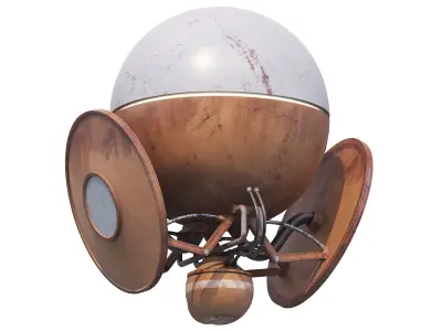 Reconnaissance drone Low-poly 3D model