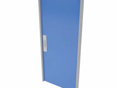 Store room door   Low-poly 3D model