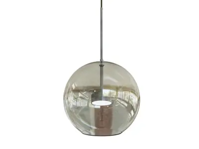 Lampatron pendant light with oval glass shade Free 3D model