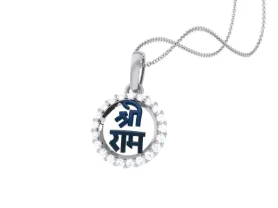 Shree Ram Pendant 3D print model