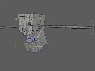 Robot Rig Low-poly 3D model