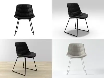 Flow chair sled base 3D model