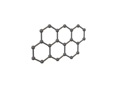 Graphene v1 001 Low-poly 3D model