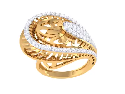  Women Ring MTL 3dm STL OBJ FBX Details 3D print model 107