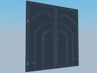 Metal gate 3D model
