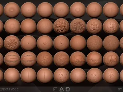 4K Brushes Skin Seamless and Tileable Texture