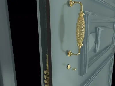 Door and Lock  3D model