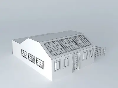 Modern Medium-Sized Canarian House V2 Free 3D model