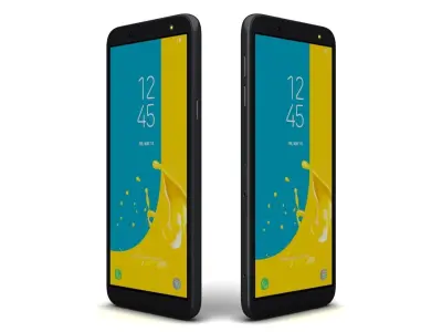  Samsung Galaxy J6 2018 Black Low-poly 3D model