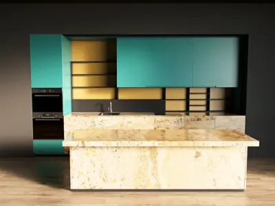 96-Kitchen12 matte 8 3D model
