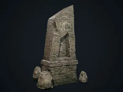 Obelisk 3D Environment Model  Low-poly 3D model