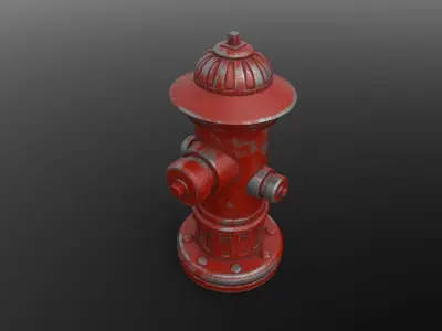 FIRE HYDRANT STREET ASSET Low-poly 3D model