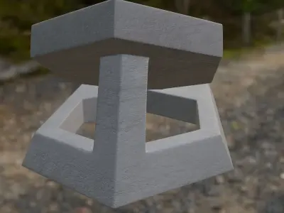 Hexagonal tablet with motivational message about respect 3D print model