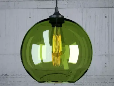 Hanging lamp 2 Loft Design 3D model