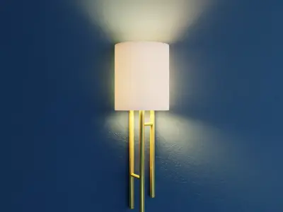Modern Wall Lighting Low-poly 3D model