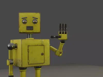 Robot Low-poly 3D model