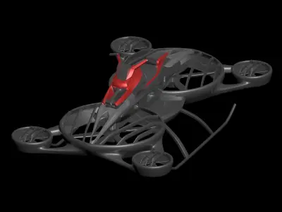 Hover Vehicles kit 1 Low-poly 3D model