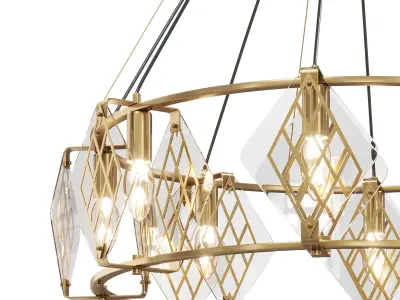 Minimalist ring chandelier NOAIN by lalume 3D model