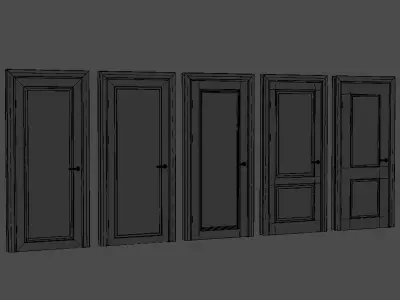 Classic interior doors from Profdoors 3D model