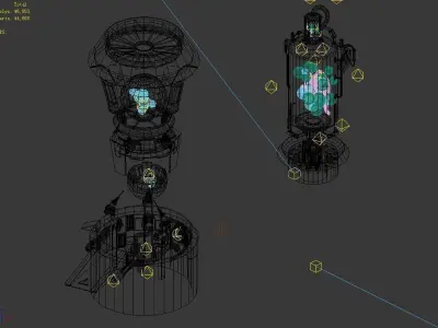 Machinery - Floor Light 02 3D model