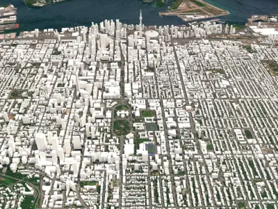 Cityscape Toronto Canada 3D model