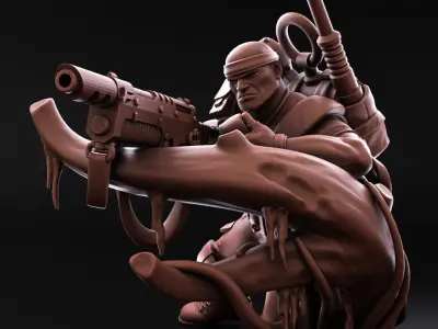 Jungle Fighters - Command Squad of the Imperial Force 3D print model