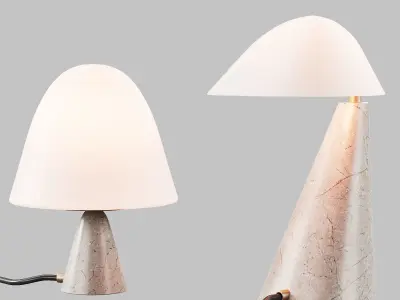 385 Fredericia Fellow and Meadow table lamps By Space Copenhagen 3D model