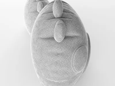 Angry Birds Pillow Green 3D model