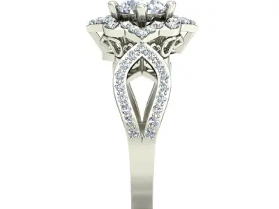 Women Ring  Render 3dm STL OBJ FBX Details 3D print model 391