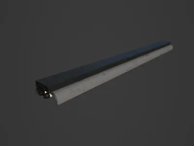 Fluorescent Lamp Low-poly 3D model