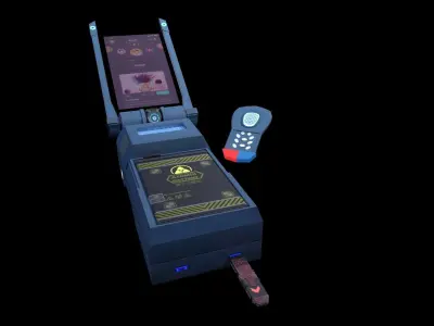 Sci-fi Smartphone- Stylized Low-poly 3D model