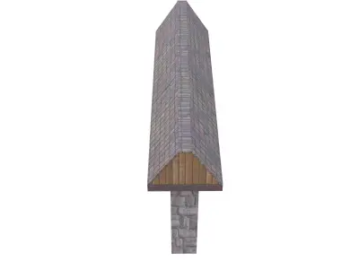 Animated Rustic Farm Gate Low-poly 3D model