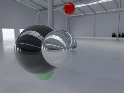 HDRI - Warehouse Interior 11 Low-poly 3D model